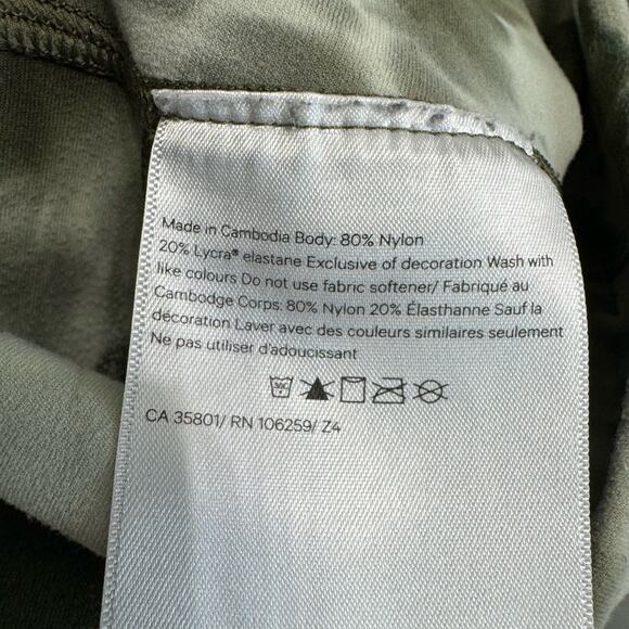 Lululemon Align High-Rise Crop 21" Diamond Dye Light Sage Medium Olive Sz2 - Picture 11 of 11